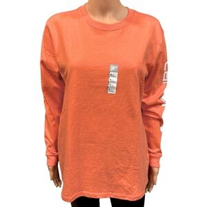 CARHARTT Long Sleeve Heavyweight Loose Fit Logo Sleeve Graphic T-Shirt NWT Small